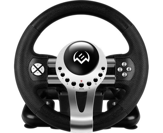  Руль SVEN GC-W700 SV-017996 (педали, вибро, скоба, лепестки, АКПП, D-pad, 12 кл, резин. вставки, PC/Xinput) 