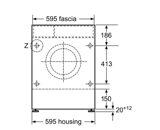  Встраиваемая стиральная машина Bosch WKD28542EU 