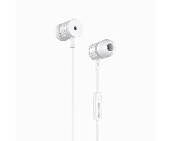  Проводные наушники с микрофоном внутриканальные Borofone BM31 Mysterious, 3.5 Jack (white) 