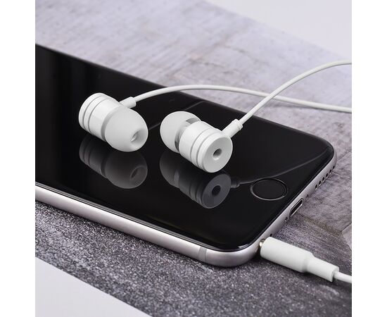  Проводные наушники с микрофоном внутриканальные Borofone BM31 Mysterious, 3.5 Jack (white) 