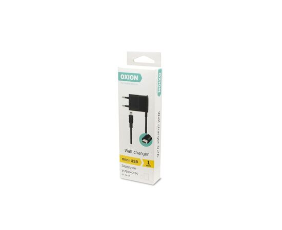  Зарядное устройство miniUSB 1м 0,7A, Черный 