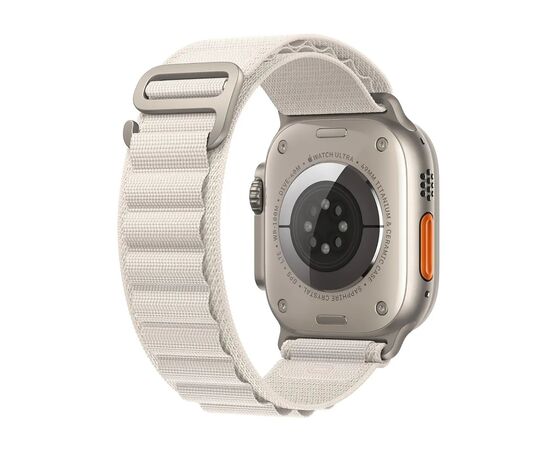  Нейлоновый браслет ApW27  Alpine Loop (Альпийская петля) для смарт часов Apple Watch 38/40/41 mm/ тканевый сменный спортивный  (эпл вотч) / белый 