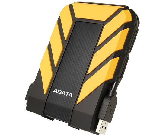  HDD ext 2.5" 1.0TB USB3.1 ADATA DashDrive Durable HD710 Pro, прорезиненный, черный/желтый (AHD710P-1TU31-CYL) Waterproof/Dustproof/Shockproof, военный стандарт MIL-STD-810G 516.6 