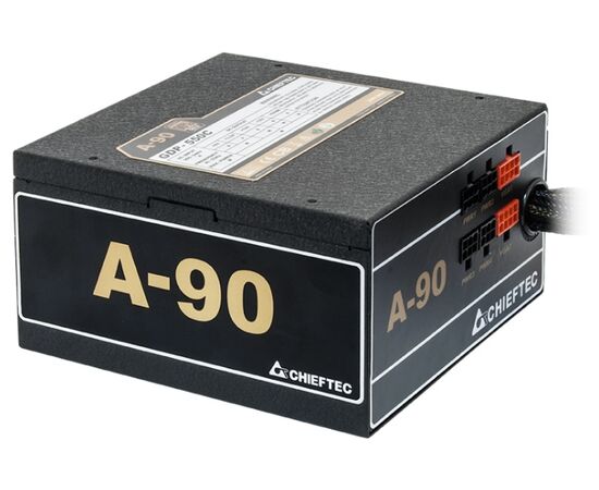  Блок питания CHIEFTEC GDP-650C, Retail, 650W, МОДУЛЬНЫЙ, v.2.3/EPS, КПД >90%,  A.PFC, 2x PCI-E (6+2-Pin), 6x SATA, 3x MOLEX, Fan 14cm 