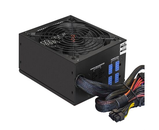  Блок питания ExeGate 400PPX EX292174RUS 400W ATX, APFC, КПД 80 (80 Plus), 14cm fan, 24pin, (4+4)pin, PCIe, 5xSATA, 4xIDE, FDD, black, RTL 