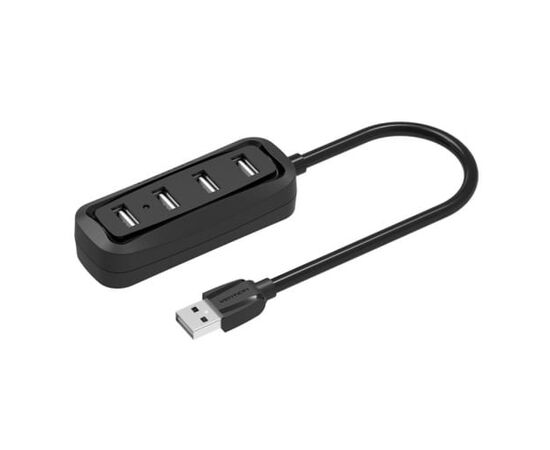  Концентратор Vention VAS-J43-B100 USB 2.0 на 4 порта черный 1м 
