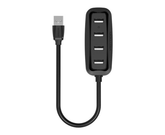  Концентратор Vention VAS-J43-B100 USB 2.0 на 4 порта черный 1м 