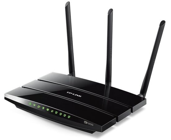  TP-LINK Archer VR400, ADSL/VDSL AC1200 Dual-Band Wi-Fi Роутер гигабитный, 802.11ac/a/n/g/b, 867Mbps at 5GHz + 300Mbps at 2.4GHz, 1GE WAN/LAN+3FE LAN, 1 USB 2.0, 3 fixed antennas, with VDSL splitter, Annex A 
