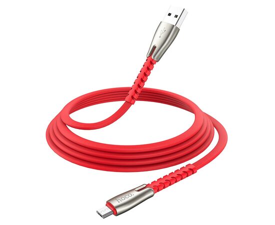  Кабель USB HOCO U58 Core USB - MicroUSB, 2.4А, 1.2 м, красный 