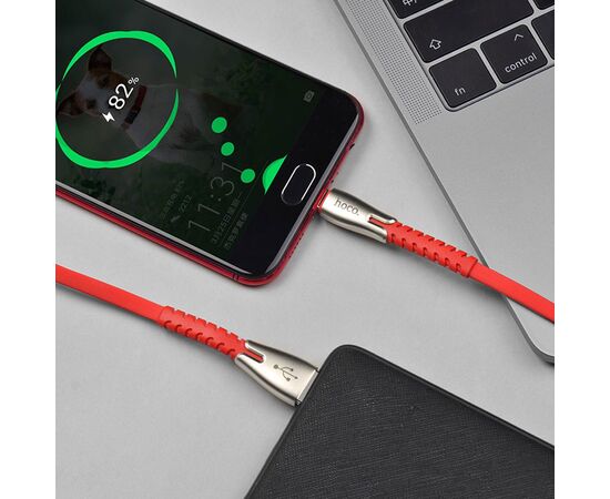  Кабель USB HOCO U58 Core USB - MicroUSB, 2.4А, 1.2 м, красный 