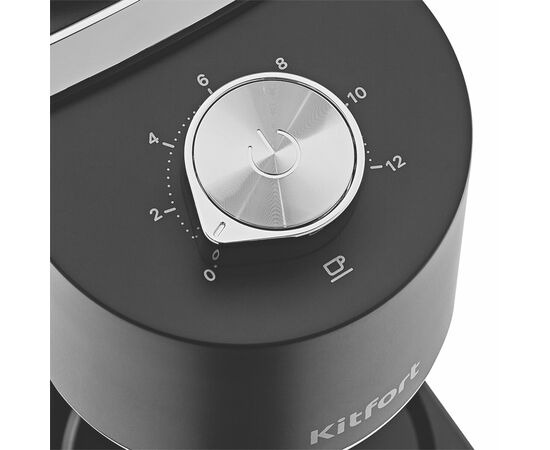  Кофемолка Kitfort КТ-787 черный/серебристый 
