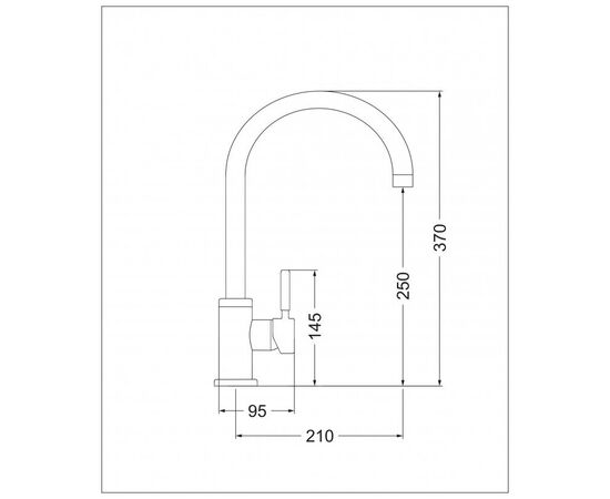  Смеситель для кухни EMAR Quartz 3004.6 барит 
