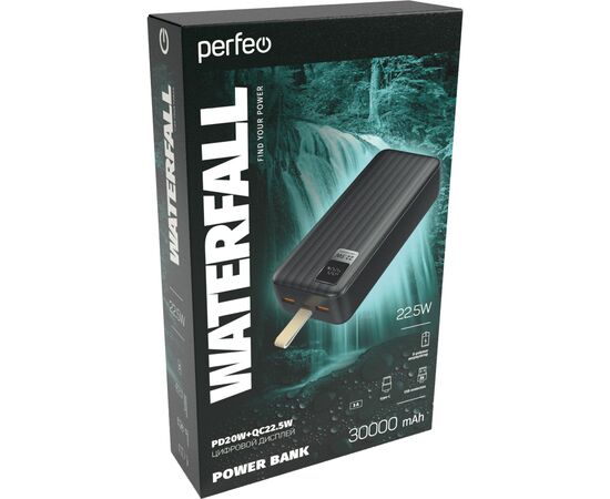  Power bank Perfeo Waterfall PF_D0174 Black 