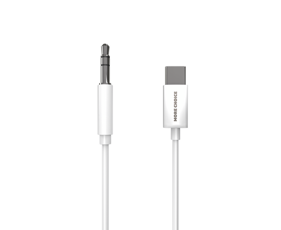  Аудиокабель AUX 3.5mm 2м More choice UK22a (White) 