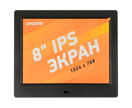  Цифровая фоторамка Digma PF-843 IPS черный 
