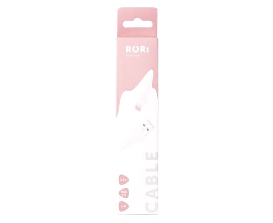  Кабель USB - Apple lightning Kurato RORI-L205 100см 2,5A (white) (106682) 