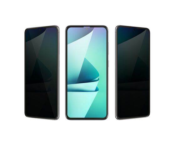  Защитное стекло PERO Full Glue Privacy для Xiaomi Redmi Note 13 Pro 4G, черное 