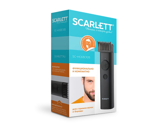 Машинка для стрижки волос Scarlett SC-HC63C105 черный 