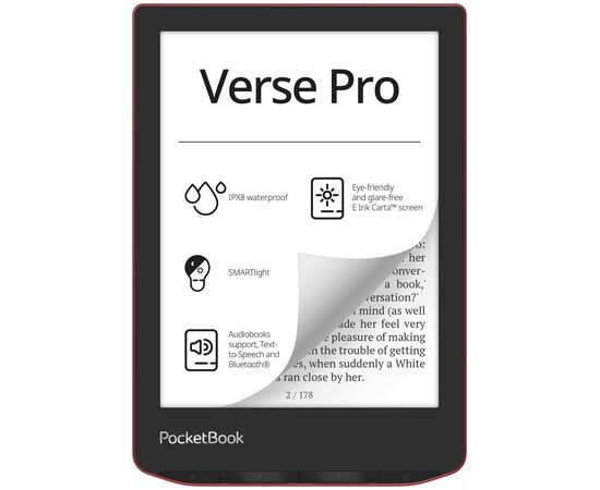  Электронная книга PocketBook 634 Verse Pro Passion (PB634-3-WW) Red 
