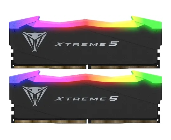  ОЗУ Patriot Viper Xtreme RGB PVXR532G76C36K DDR5 2x16Gb 7600MHz RTL Gaming PC5-60800 CL36 DIMM 288-pin 1.45В с радиатором Ret 