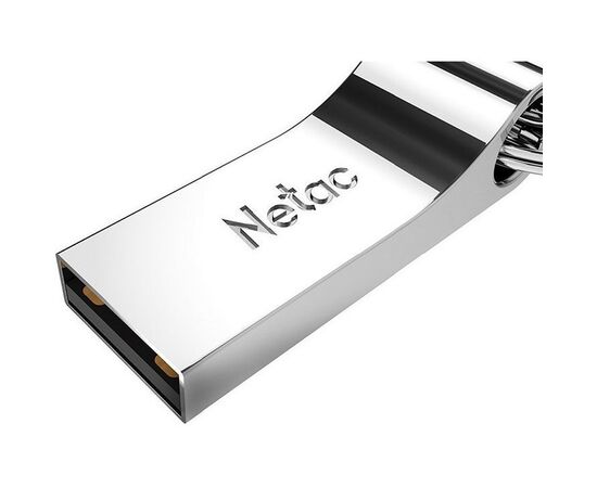  USB-флешка Netac U275 8Gb NT03U275N-008G-20SL, USB2.0, с кольцом, металлическая 