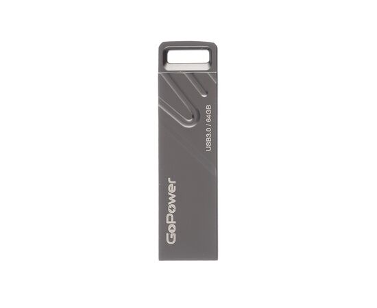  Флеш-накопитель GoPower TITAN 64GB USB3.0 металл черный графит (1/50/1000) 