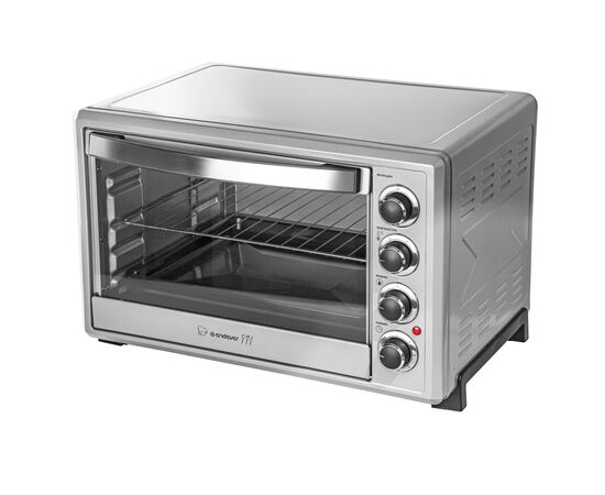  Мини-печь Endever Danko 4037, серебристый цвет, мощность 1600 Вт, объем 35 л, температура 100-250 градусов, 1 шт/уп 