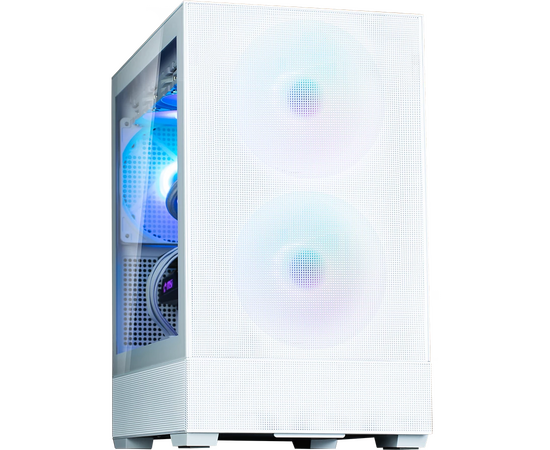  Корпус ZALMAN P30 Air, mATX, White, Window, 2xCombo (3.5'' or 2.5''), 3x2.5", 1xUSB Type-C, 1xUSB3.0, Front 2x140mm ARGB, Rear 1x140mm ARGB 