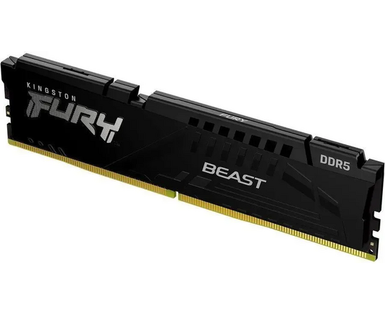  ОЗУ Kingston Fury Beast Black XMP CL30 (KF560C30BB-16) DDR 5 DIMM 16Gb PC48000, 6000Mhz, (retail) 