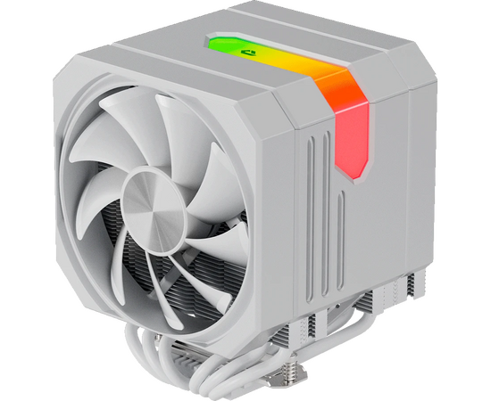  Кулер upHere UP2TC6 White / 6HPx6mm, 265W TDP, dual tower, 2x120mm fans, 600-1650RPM, 68 CFM, 25dBA, ARGB cover 