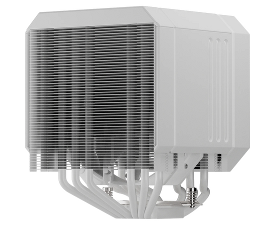  Кулер upHere UP2TC6 White / 6HPx6mm, 265W TDP, dual tower, 2x120mm fans, 600-1650RPM, 68 CFM, 25dBA, ARGB cover 